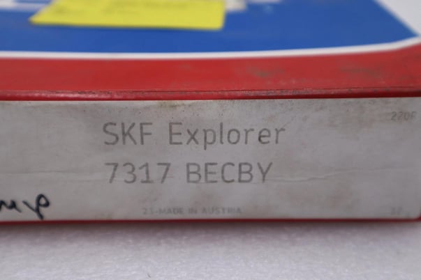 New skf 7317 becby angular contact bearing stock 1672cc - Image 2