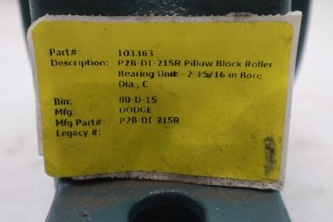 Dodge p2b-di-215r 023345 double interlock pillow block - stock cc191 - Image 4