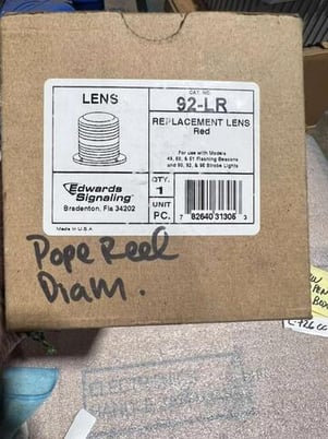 New open box edwards signaling 92-lr / 92lr replacement lens stk l726cc - Image 1