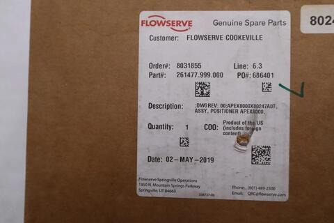 Flowserve apex8000/ apex8000x80247a0t - brand new - stock h2885a - Image 2