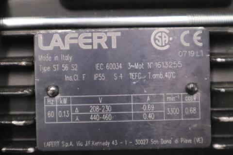 NEW OPEN BOX LAFERT ST56S2 ST 56 S2 Electric Motor H1119 - Image 3