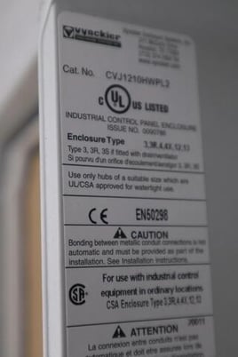 Wiegmann CVJ1210HWPL2 Enclossure Junction Box - STOCK 5605CC - Image 2
