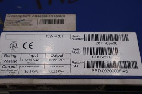 KOLLMORGEN CR06250 Servo Drive STK 1488 - Image 3