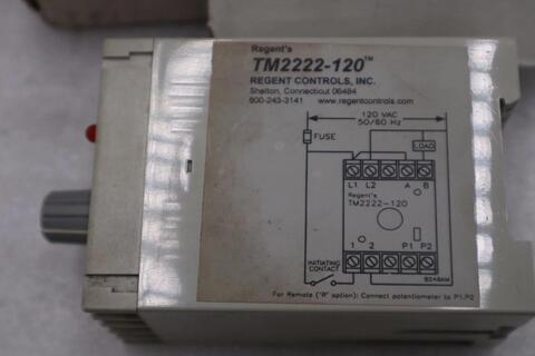 NEW OPEN BOX Regent Controls TM2222-120 Solid State Timer 120 STK 5628CC - Image 2