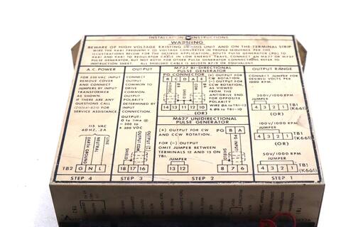 Avtron k661 brushless tachometer stock #2293 - Image 2