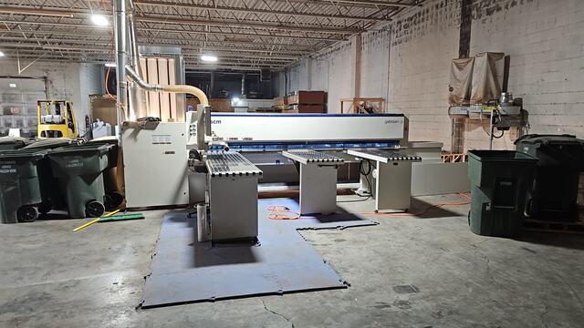 SCMI Gabbiani #P75, Beam Saw, 130"/150"/170" cuts, 70mm 2.76" blade projection, 197 FPM, w/ Dust Collector - Image 1