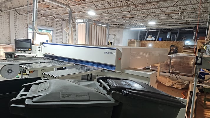 SCMI Gabbiani #P75, Beam Saw, 130"/150"/170" cuts, 70mm 2.76" blade projection, 197 FPM, w/ Dust Collector - Image 7