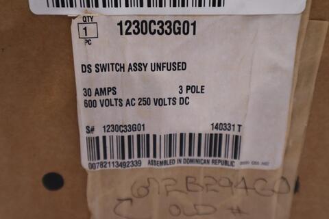 New westinghouse type ds disconnect switch 1230c33g01 stock cc176 - Image 2
