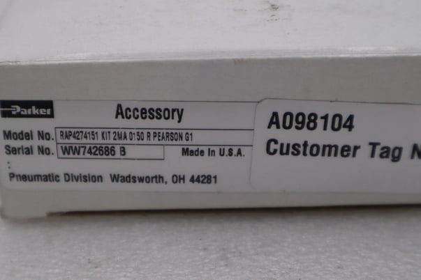 New open box parker rap4274151 kit stock h565a - Image 2