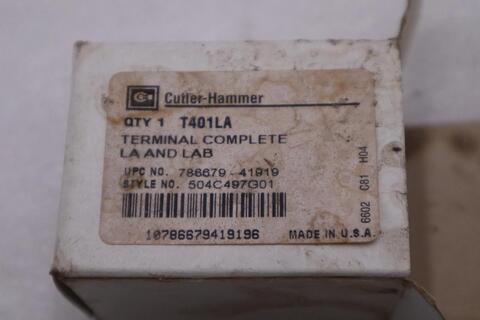 New open box Cutler-Hammer hammer t401la 504c497g01 terminal stock h1043a - Image 2