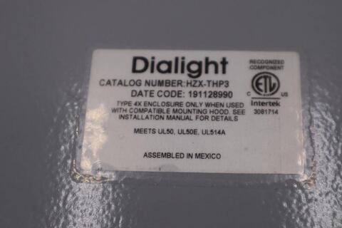 New open box dialight top hat hzx thp3 adapter stock h808 - Image 2