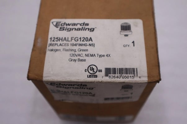 Edwards signaling 125halfg120a 125 class flashing halogen beacon - stk k765cc - Image 1