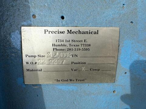 NASH CL4002 VACUUM PUMP RECONDITIONED BY PRECISE MECHANICAL (UNUSED AFTER RECON) - Image 4