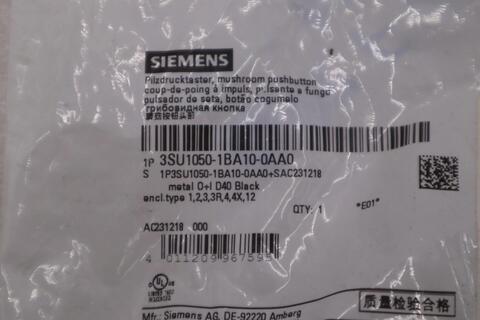 NEW Siemens 3SU1050-1BA10-0AA0 PUSH BUTTON 3SU1 050-1BA10-0AA0 STK H917A - Image 2