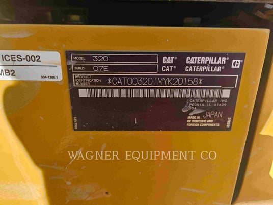 Caterpillar 320, Crawler Excavator, 1557 hours, S/N: MYK20158, 2022 - Image 6