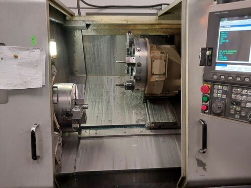 Okuma #Captain-L470M/1250, CNC turning center, 24.4" swing, 15" chuck, 4" bar, 16.53" dia., 49.21" lgth - Image 4