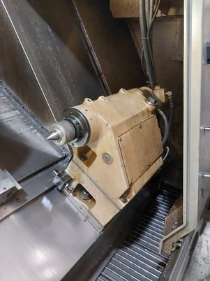 Okuma #Captain-L470M/1250, CNC turning center, 24.4" swing, 15" chuck, 4" bar, 16.53" dia., 49.21" lgth - Image 5