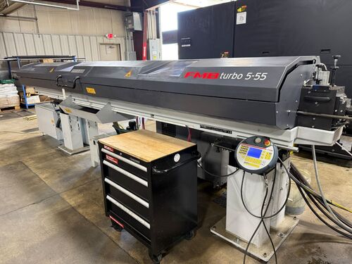 Tsugami #B0386III, CNC swiss lathe, 1.5" capacity, 10 HP, 6000 RPM, 8-Axis, Fanuc 32I-B, 12' FMB Turbo 5-55 - Image 6