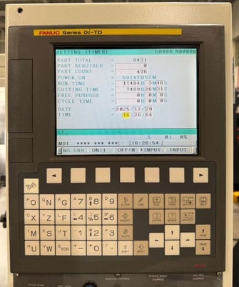 Takisawa #TCC-2000L3, CNC lathe, 16.5" swing, 8" chuck, 3-jaw, 2" bar, 8.86"dia., 11.85"lgth, Fanuc Oi-TD - Image 6
