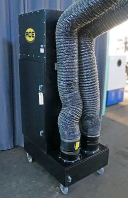 1100 cfm Ace #73-800, Heavy Duty Mobile Fume Extractor, 1 HP, 115 V., 1ph - Image 2