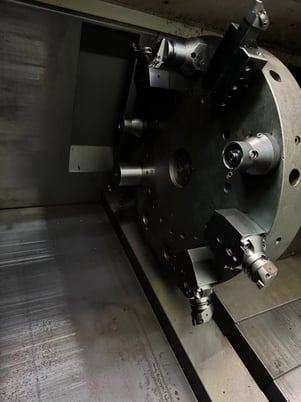Haas #SL-40T, 2-Axis CNC Lathe, 40" swing, 25.5" turning diameter, 41" machining length, 18" chuck, 4" bar - Image 8