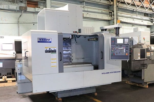 Hyundai Kia #VX500, CNC Vertical Machining Center, 4-Axis, 41.7" X, 20.1" Y, 25" Z, 47.2" x 19.7" Table, 20 - Image 1