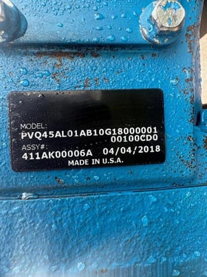 20 HP 1770 RPM Toshiba, Frame 256T, TEFC, B0204FLF2USH02 with PVQ4501AB10G1800000100100CD0, 230/460 Volts - Image 3