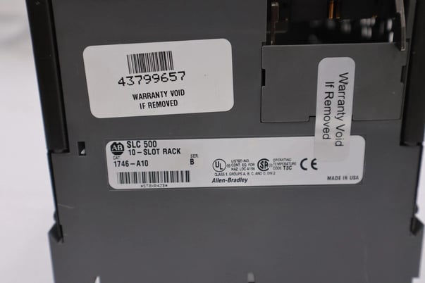 Allen-Bradley Bradley 1746-A10 /B SLC 500 10-Slot Chassis STOCK H317 - Image 2