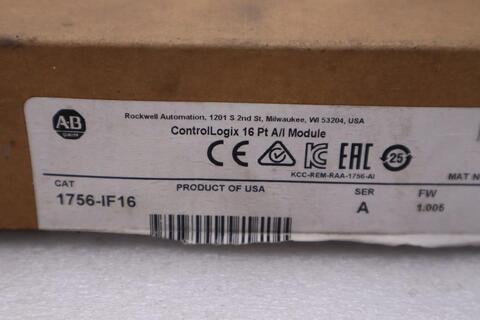 Allen-Bradley Bradley 1756-IB16 /A ControlLogix 10-31VDC 16-Pt Module - STOCK 3853CC - Image 3