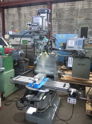 Bridgeport #Series-1, vertical mill, 2 HP, 9" x 42" table, AcuRite 2-Axis digital read out - Image 1