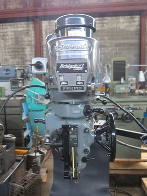 Bridgeport #Series-1, vertical mill, 2 HP, 9" x 42" table, AcuRite 2-Axis digital read out - Image 9