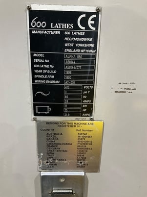 Alpha #550, CNC lathe, 1996 - Image 2