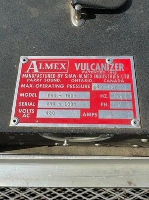Shaw Almex #TW8-78DR, Conveyor Belt Vulcanizer, 480 VaC, 40 PSI - Image 10