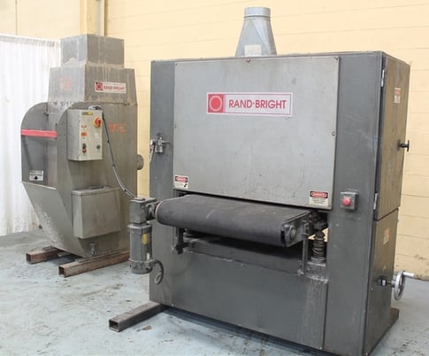 36" Rand-Bright #S36x75, belt grinder & dust collector, 20 HP, 0-60 FPM, #62629 - Image 1
