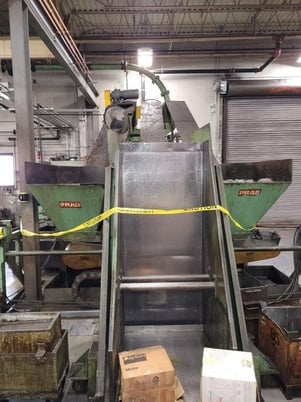 Prab, 48" continuous chip process, hydraulic dump hopper, chip blower - Image 2