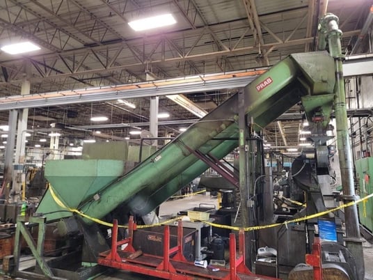 Prab, 48" continuous chip process, hydraulic dump hopper, chip blower - Image 8
