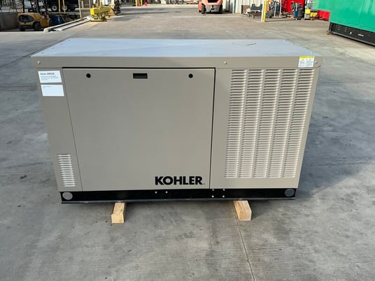 30 KW Kohler #30RCLA, Natural gas generator set, 120/240 Volts, 1-phase, 1800 RPM, KG2204T engine, weather - Image 3