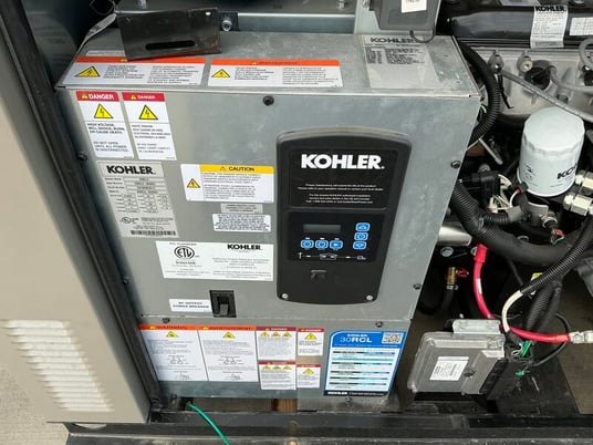 30 KW Kohler #30RCLA, Natural gas generator set, 120/240 Volts, 1-phase, 1800 RPM, KG2204T engine, weather - Image 9