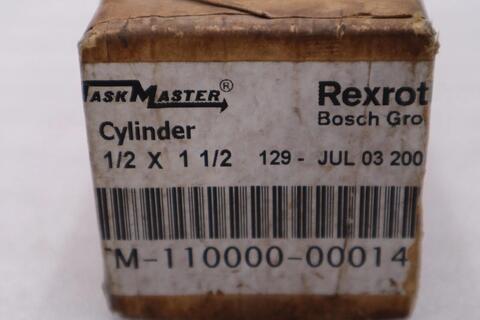 NEW Rexroth Taskmaster,TM-110000-00014, Pneumatic Cylinder STK H908A - Image 2