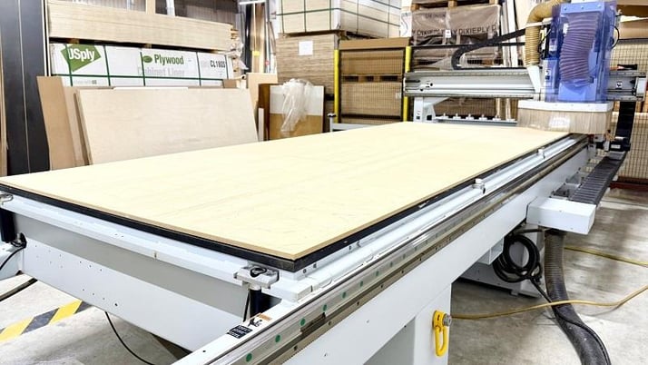 Weeke #Vantech-512, flat table machine, 5' x12'tbl., 156.7" X, 61" Y, 9.6" Z, 9 ATC, 2014 - Image 5