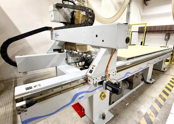 Weeke #Vantech-512, flat table machine, 5' x12'tbl., 156.7" X, 61" Y, 9.6" Z, 9 ATC, 2014 - Image 6
