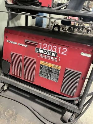 Lincoln #455M, Power Wave welder with 10MD wire feeder, 2011 & 2012 (13 available) - Image 7