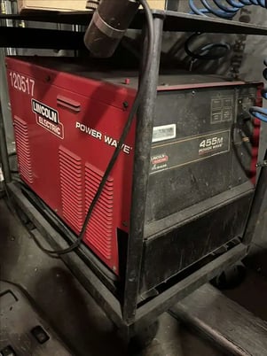 Lincoln #455M, Power Wave welder with 10MD wire feeder, 2011 & 2012 (13 available) - Image 9