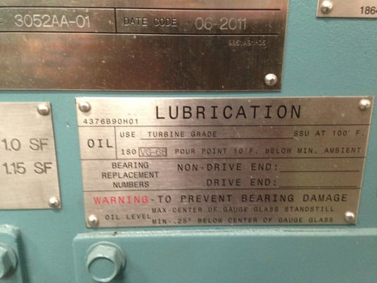 3400 HP 720 RPM Teco Westinghouse, Frame 8014, weather protected enclosure type 2, VSS, vertical solid shaft - Image 5