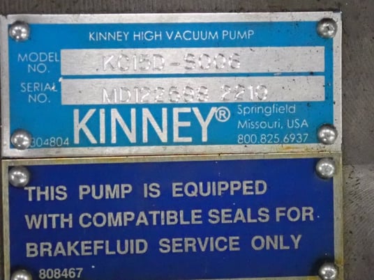 Kinney #KC15D-S006, Vacuum Pump - Image 5