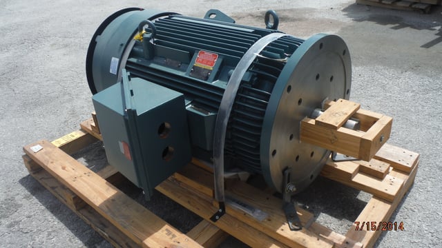 150 HP 1800 RPM Baldor Reliance, Frame 447TY, TEFC BB, 460 Volts, New Surplus - Image 2