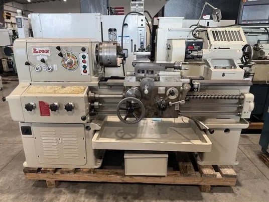 20"/28" x 36" Lion #C11MB, heavy duty gap lathe, 10" 3-jaw chuck, 2-1/2" bore, inch/metric, tool post, 1980 - Image 1