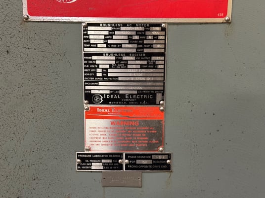 5500 HP 1200 RPM Ideal, Frame 21320-2605, brushless AC motor - Image 10
