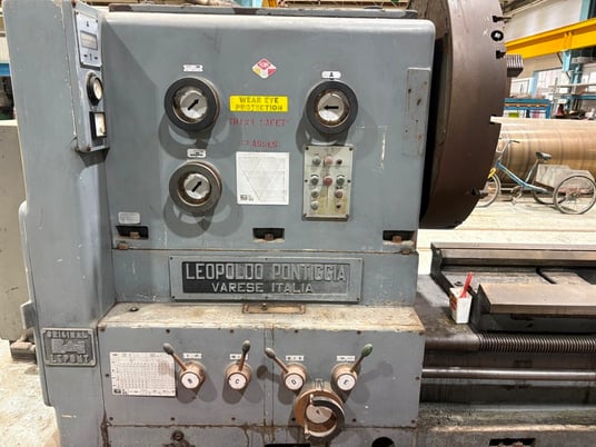 48" x 360" Leopoldo Pontiggia, engine lathe, 46" chuck, manual gearbox - Image 6