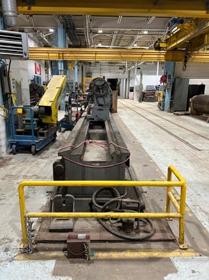 48" x 360" Leopoldo Pontiggia, engine lathe, 46" chuck, manual gearbox - Image 8